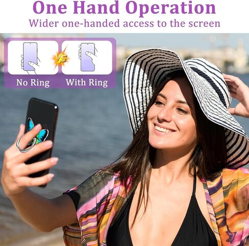 4 PCS Butterfly الهاتف الخليوي حامل حامل ، حلقة فراشة لطيفة لحالة الهاتف 360 ° RINGER RINGER RIND in Kuwait
