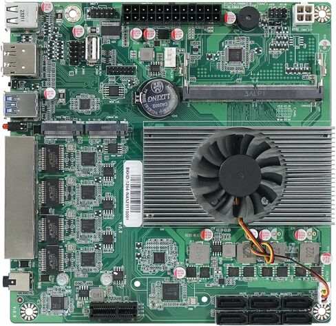 6-Bay NAS Motherboard N150 6*SATA3.0 2*M.2 NVMe 4 * 2.5G Nics 1*PCIE X1 1*DDR5 Low Power Firewall ITX Mainboard in Saudi Arabia