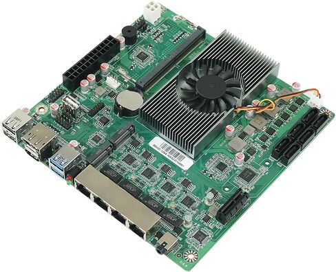 6-Bay NAS Motherboard N150 6*SATA3.0 2*M.2 NVMe 4 * 2.5G Nics 1*PCIE X1 1*DDR5 Low Power Firewall ITX Mainboard in Saudi Arabia