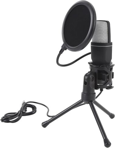 ميكروفون Sorandy Gaming USB ، ميكروفون مكثف لإلغاء الضوضاء مع RGB Light & Tripod Stand ، ميكروفون ألعاب سلكية سطح المكتب للبودكاست ، مقاطع الفيديو ، دفق ، الكمبيوتر ، الكمبيوتر in Kuwait