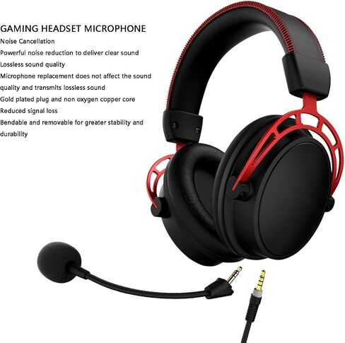Yunir Replacement Cloud Game Mic,Noise Cancelling Microphone Boom Only for Cloud S Gaming Headset,Computer PC Gaming Headsets with 3.5mm Jack in Saudi Arabia