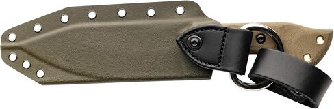 قمم سكاكين Tundra Wolf Full Tang Blade- Green Kydex Gheath W/Leather Dangler (Green Canvas Micarta Handle) in Kuwait