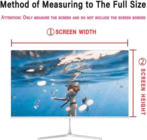 28 inch Blue Light Blocking Hanging Screen Protector Panel, Acrylic Glare Blue Light Filter Removable Anti-Scratch Screen Protector Panel for 16:9 Aspect Ratio Desktop PC Monitor in Saudi Arabia