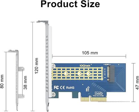 Ipolex 4-Port PCIE 3.0 x8 NVME M.2/U.2 مع رقاقة PEX8724 ، 22110/2280/2260/2242/2230 SSD التوسع ، دعم عدم التشوكية ، PCIE 2.0/1.0 in Saudi Arabia