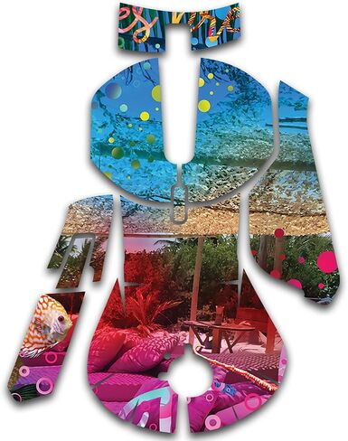 MightySkins Skin Compatible with SteelSeries Rival 5 Gaming Mouse - Tropical Resort | Protective, Durable, and Unique Vinyl Decal wrap Cover | Easy to Apply and Change Styles | Made in The USA in Saudi Arabia