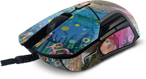 MightySkins Skin Compatible with SteelSeries Rival 5 Gaming Mouse - Tropical Resort | Protective, Durable, and Unique Vinyl Decal wrap Cover | Easy to Apply and Change Styles | Made in The USA in Saudi Arabia