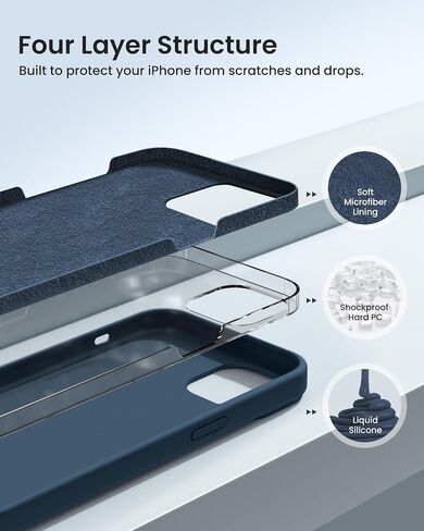 for iPhone 15 Case Liquid Silicone Slim Shockproof Protective Cover 6.1 Inch Anti-Scratch Drop Protection,Forest Green in Saudi Arabia