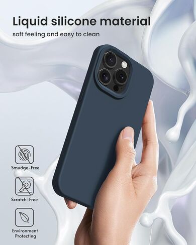 for iPhone 15 Case Liquid Silicone Slim Shockproof Protective Cover 6.1 Inch Anti-Scratch Drop Protection,Forest Green in Saudi Arabia
