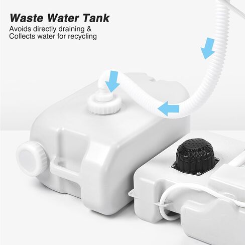 Yescom 17L Portable Sink Hand Wash Station with Pump & 24L Water Tank, Hand Washing Station for RV Travel Outdoor Camping Food Booth in Kuwait