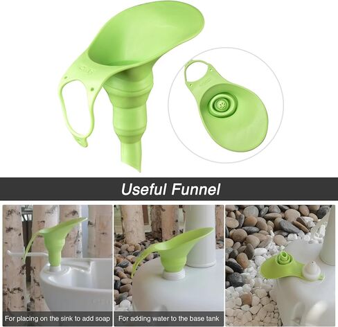 Yescom 17L Portable Sink Hand Wash Station with Pump & 24L Water Tank, Hand Washing Station for RV Travel Outdoor Camping Food Booth in Kuwait