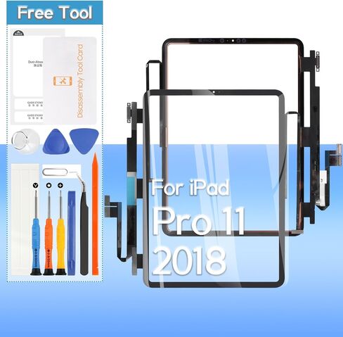 Touch Screen Replacement for iPad Pro 11 1st 2018 /2nd 2020 A2013, A1934, A1980, A1979, A2068, A2230, A2228, A2231 11.0" Front Glass Touch Digitizer with Tools(Not Include LCD) in Saudi Arabia