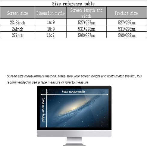 Computer Privacy Screen Filter Panel for Diagonal 23.8 24 27 inch HDTVs Computer Monitor Hanging Type Computer Privacy Screen Filter Panel Anti Glare,27in 16:9 in Saudi Arabia