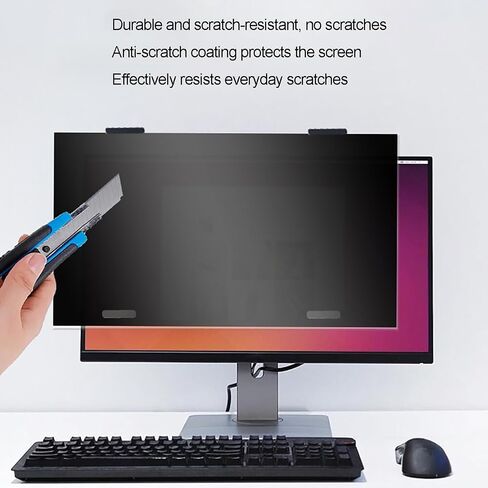 Computer Privacy Screen Filter Panel for Diagonal 23.8 24 27 inch HDTVs Computer Monitor Hanging Type Computer Privacy Screen Filter Panel Anti Glare,27in 16:9 in Saudi Arabia