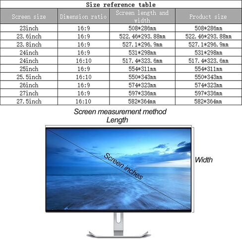 شاشة الخصوصية لمكافحة مختلس النظر لفيلم قطري 23-27.5 بوصة HDTVS سطح المكتب الكمبيوتر الشخصي LED مرشح شاشة خصوصية الكمبيوتر المضاد للوقاية من الخدش ، 24in 16:10 in Saudi Arabia