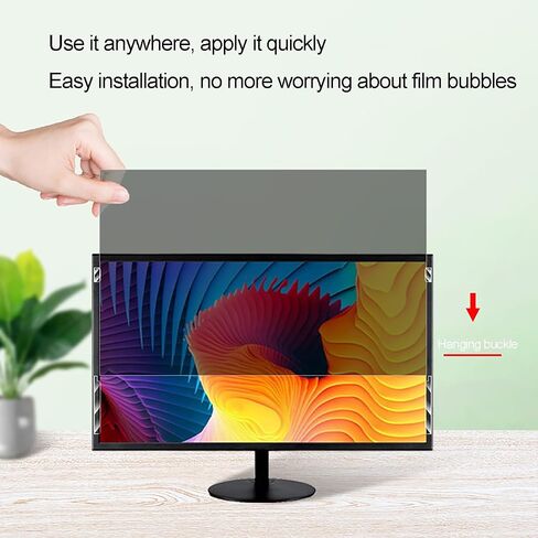 شاشة الخصوصية لمكافحة مختلس النظر لفيلم قطري 23-27.5 بوصة HDTVS سطح المكتب الكمبيوتر الشخصي LED مرشح شاشة خصوصية الكمبيوتر المضاد للوقاية من الخدش ، 24in 16:10 in Saudi Arabia