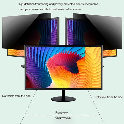 شاشة الخصوصية لمكافحة مختلس النظر لفيلم قطري 23-27.5 بوصة HDTVS سطح المكتب الكمبيوتر الشخصي LED مرشح شاشة خصوصية الكمبيوتر المضاد للوقاية من الخدش ، 24in 16:10 in Saudi Arabia
