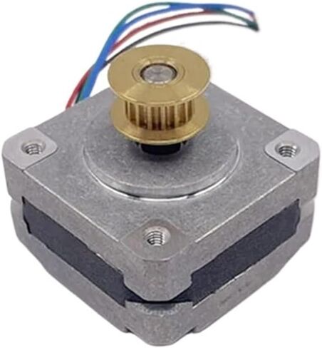 1pcs Stepping Stepper Motor 0.9 Degree 2-Phase 4-Wire 5mm Shaft Pulley Gear in Saudi Arabia