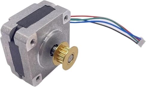1pcs Stepping Stepper Motor 0.9 Degree 2-Phase 4-Wire 5mm Shaft Pulley Gear in Saudi Arabia