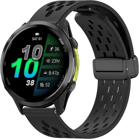 متوافق مع نطاقات Garmin Forerunner 970 ، وأشرطة فرقة Silicone ReplaceMet سريعة الإصدار المتوافقة مع Garmin Forerunner 970 in Saudi Arabia
