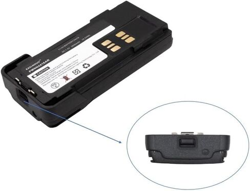 2-pack PMNN4409 استبدال البطارية لـ Motorola XPR7550 XPR7350 XPR3550 XPR3300E PMNN4491A PMNN4493A PMNN4416AR 7.4V 2600MAH مع حزام مقطع in Saudi Arabia