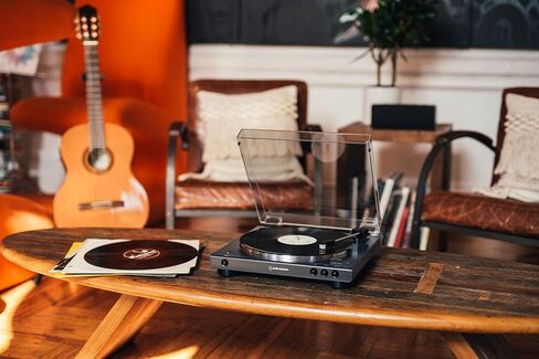 Audio-Technica at-LPGO-BT (AT-LP60XBT) Fully Automatic Belt-Drive Stereo Turntable, Gun-Metal/Black, Bluetooth, Hi-Fi, 2 Speed in Saudi Arabia