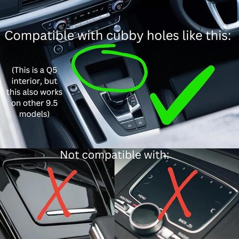 شاحن الهاتف الزاوية المريحة MOUNT FO AUDI Q5/SQ5/A5/A4 B9.5 (2020+) ، وصول صاحب الكأس السهل in Kuwait