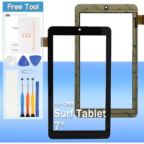 مُخّط أرقام شاشة اللمس لأجهزة توصيل Onn Surf 7 "100005206 لوحة اللمسات الزجاجية الأمامية بديلة بالأدوات (لا تشمل شاشة LCD) in Kuwait