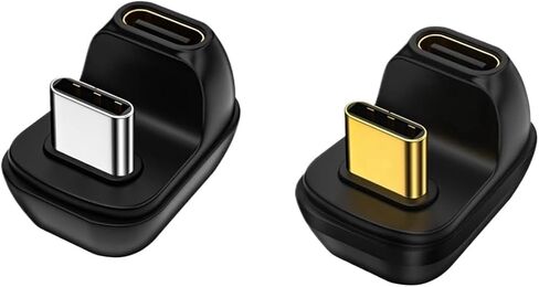 40GBPS USB C angle 180 درجة محول 3 4 USB 4 TY> PE C MALE ONEPTRENTER PD 100W 8K 60Hz الهاتف الذكي (Type-C 4.0) in Kuwait