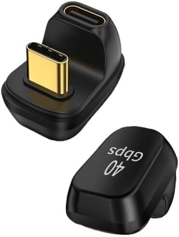 40GBPS USB C angle 180 درجة محول 3 4 USB 4 TY> PE C MALE ONEPTRENTER PD 100W 8K 60Hz الهاتف الذكي (Type-C 4.0) in Kuwait