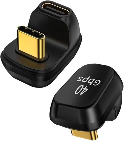 40GBPS USB C angle 180 درجة محول 3 4 USB 4 TY> PE C MALE ONEPTRENTER PD 100W 8K 60Hz الهاتف الذكي (Type-C 4.0) in Kuwait