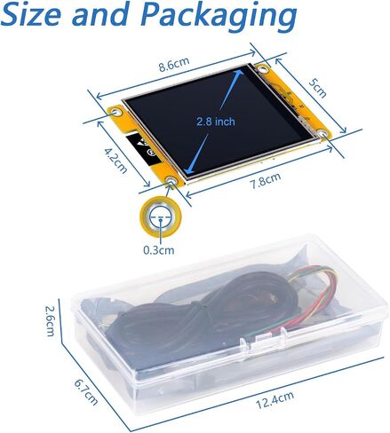FreeNove ESP32 عرض Cyd ، شاشة لمس 4.0 بوصة لمس ، 320 × 480 بكسل TN TFT شاشة ST77796 DRIVER ، ثنائي النواة 32 بت 240 MHz متحكم microcontroller WIFI+BT ، C Code LVGL مثال المشاريع مشاريع المشاريع in Saudi Arabia