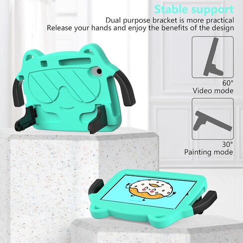 حالة Travel Tablet Case Kids متوافقة مع TCL Tab 8 LE 9137 W/WIFI 9132 X (2023)/TAB 8-9038S (2022) مقبض مقبض مقبض مصنوع مصنوع. in Kuwait