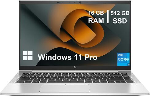 HP Elitebook 840 G8 Business Laptop, 14" FHD(1920 x 1080) Notebook, Intel Core i5-1145G7, 16GB RAM, 512GB SSD, CAM, Windows 11 Pro (Renewed) in Saudi Arabia