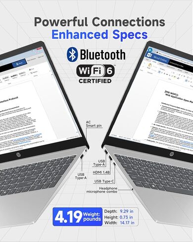 HP 2025 15.6" Touchscreen Business Laptop, AMD Ryzen 7 7730U (8-Core, Beats i7-1355U), 64GB RAM 2TB SSD, Numeric Keyboard, Copilot Key, Wi-Fi 6, Windows 11 Pro, w/Accessories in Kuwait