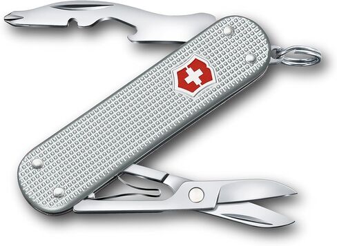 أداة Victorinox Companion Slim Alox Pocket 5 وظائف صغيرة مع مقص ومفكري سويسري مصنوع - أحمر in Kuwait