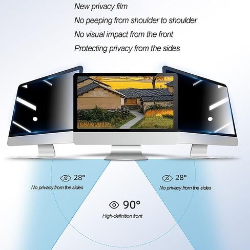 Computer Blue Light Blocking Screen Protector 17.3-22 inch Computer Privacy Screen Protector Panel for LED Screen Desktop PC LED Monitor Laptop,22in 16:10 in Saudi Arabia