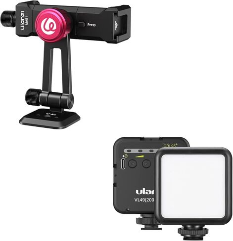 Ulanzi VL49 Videl Light مع MA51 Metal Phone Tripod in Saudi Arabia