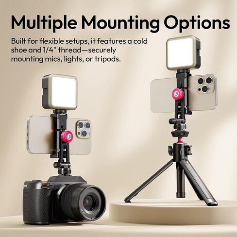 Ulanzi VL49 Videl Light مع MA51 Metal Phone Tripod in Saudi Arabia
