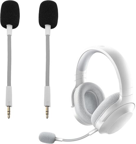 Gugxiom 2 Pcs Gaming Headset Mic Replacement Fit for Barracuda X, Noise Reduction Headphone Mic Attachment, 3.5mm Detachable Microphone Boom for Barracuda X (Black) in Saudi Arabia