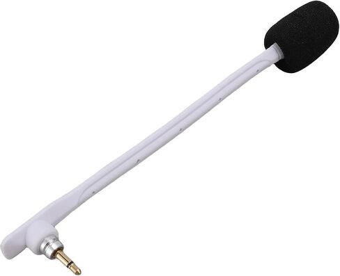 Yunseity 2pcs الاستبدال الميكروفونات لميكروفونات سماعات الألعاب التي تناسب TR ، جودة الصوت المطلية بالذهب صافي صوت قابلة للضوضاء إلغاء الميكروفون الرغوي الريح مع سلك أبيض (أبيض) in Kuwait