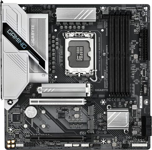 GIGABYTE Z890M Gaming X Motherboard - Supports Intel Core Ultra (Series 2) CPUs, 8+1+2 Phases VRM, up to 8800MHz DDR5 (OC), 1xPCIe 5.0 + 2xPCIe 4.0, 2.5GbE LAN, USB 3.2 Gen 1 in Saudi Arabia