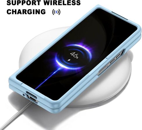 for Samsung Galaxy Z Fold 5 Case with S Pen and Screen Protector, Skin Friendly Phone Case with S Pen Holder Wireless Charging Full Protective PC Case for Galaxy Z Fold 5 - White in Saudi Arabia