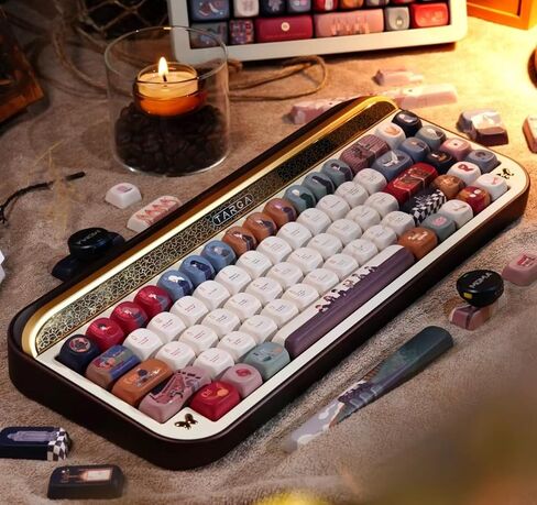 Letter from an Owl Themed Keycaps Dye Sublimation PBT, MOA Profile, 140 Keys Custom Keycaps for ANSI Layout, MX Switch Mechanical Gaming Keyboard in Saudi Arabia