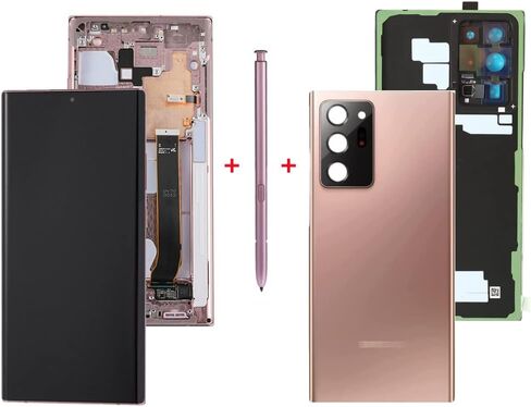 Original Super Amoled Note 20 Ultra LCD for Samsung Galaxy Note20 Ultra 5G SM-N985 N985F/DS N986B G986U Display Touch Screen Digitizer Assembly Replacement (Bronze Frame + Back Cove + s-Pen) in Saudi Arabia