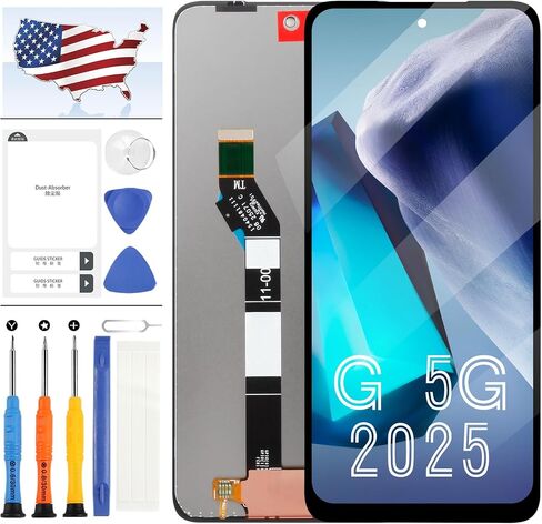 استبدال الشاشة لـ Motorola G 5G 2025 Display ، 6.7 "لـ Motorola Moto G 5G 2025 شاشة LCD شاشة عرض الرقم الرقمي الكامل ASTERMBLIN in Saudi Arabia