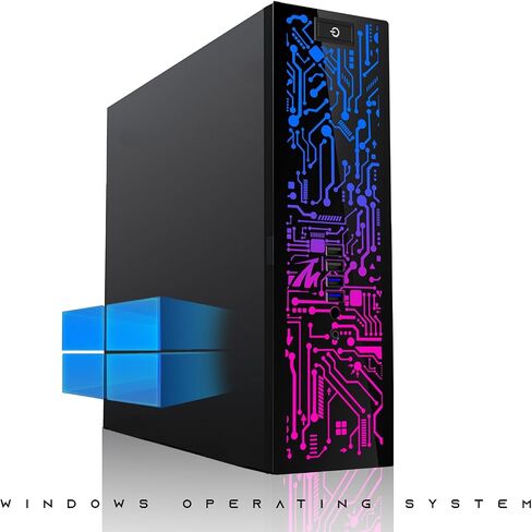 HP G2 Desktop Computer PC, Intel Core i3, 8GB RAM, 256GB SSD, RGB Speaker, RGB Keyboard with AI-Enabled Copilot Key Mouse, 2X ARGB Fan, WiFi, Windows 11 (Renewed) in Saudi Arabia