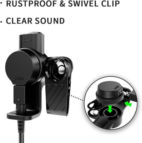 سماعة الأذن لـ Hytera PD500 Walkie Talkie ， متوافقة مع Hytera PD560 TD510 TD520 TC620-Acoustic Tube in Saudi Arabia