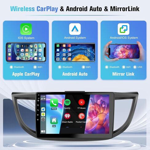 Naifay Android Car Stereo for Honda CRV 2012 2013 2014 2015 2016 Radio ، 2 + 32g 10.1inch IPS Touch Screen in Kuwait
