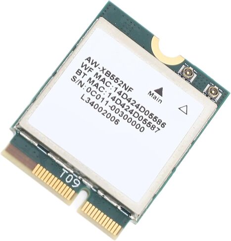 MT7902 Wi Fi 6E Network Card, M.2 2400Mbps 2.4GHz 5GHz 6GHz Tri Band Wi Fi Network Card with Bluetooth 5.2 Network Adapter for 10 11 for Linux in Saudi Arabia