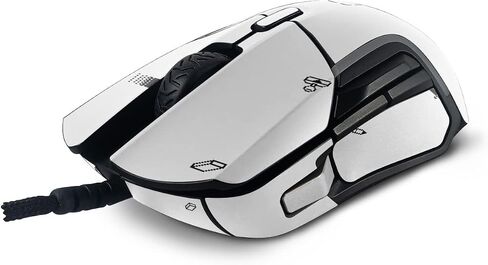 MightySkins Skin Compatible with SteelSeries Rival 5 Gaming Mouse - Pixel Pattern | Protective, Durable, and Unique Vinyl Decal wrap Cover | Easy to Apply, Remove, and Change Styles | Made in The USA in Saudi Arabia